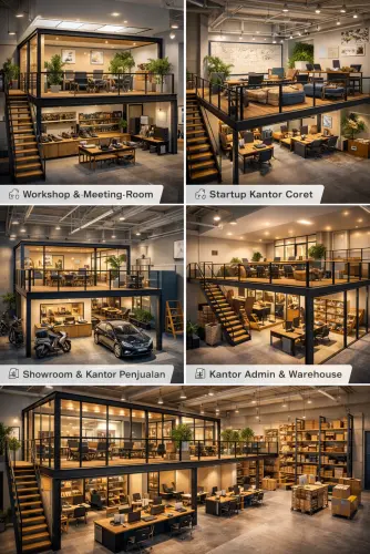 Mezzanine Ruang Kantor di Sukmajaya